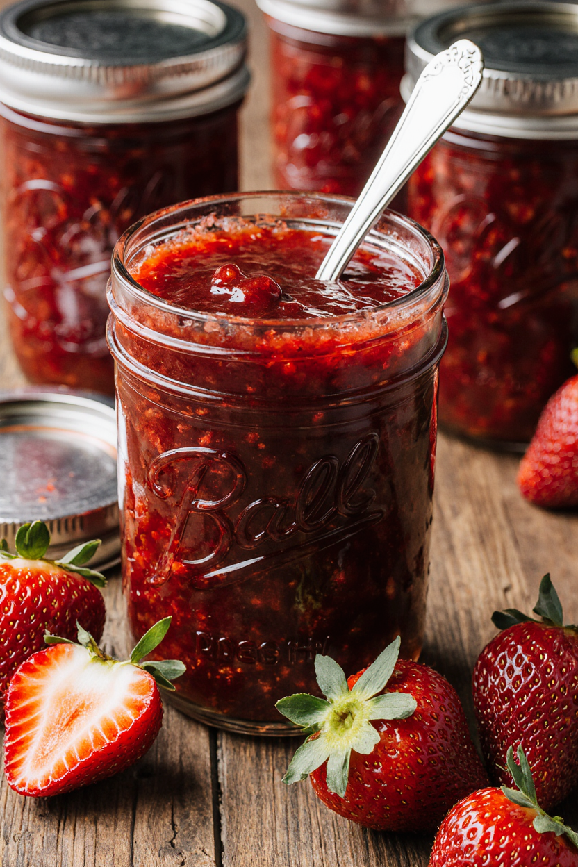 strawberry freezer jam