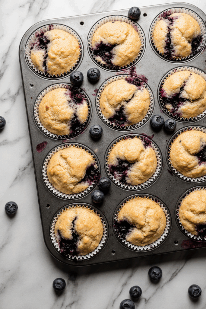 blueberry protein muffins