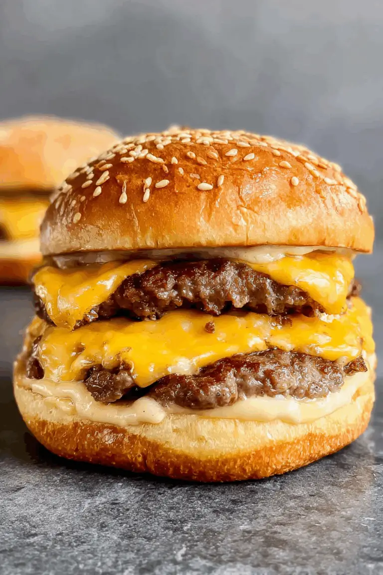 smash burger on the griddle