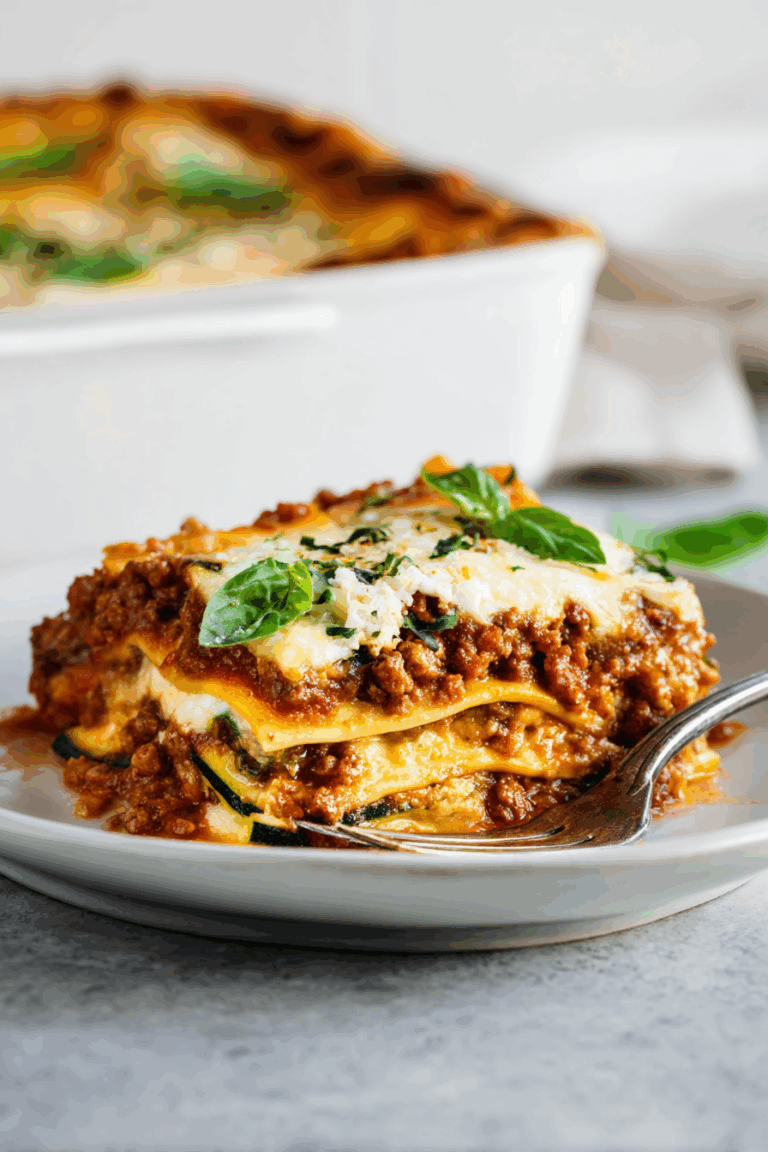 firm zucchini lasagna