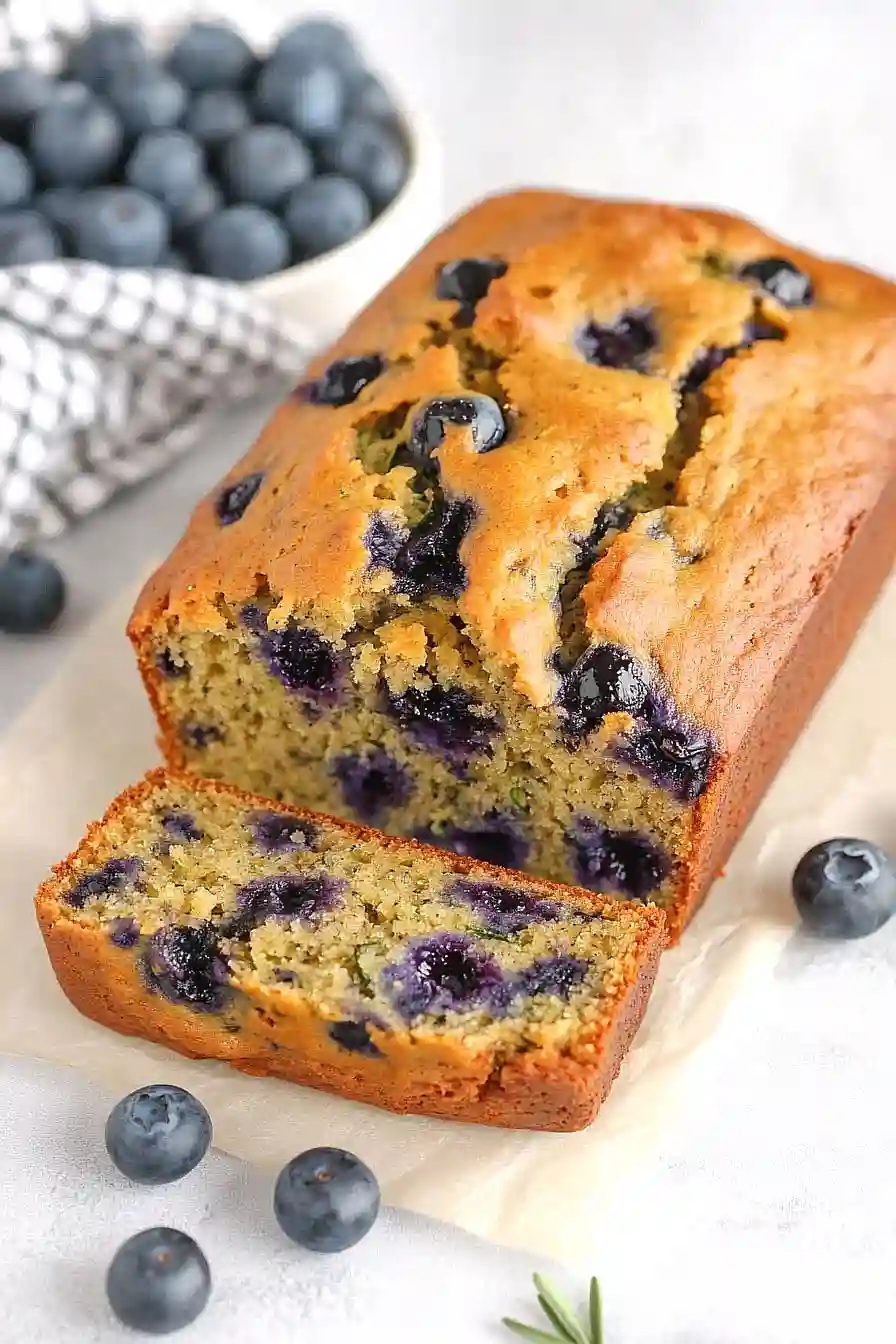 blueberry zucchini bread with greek yogurt