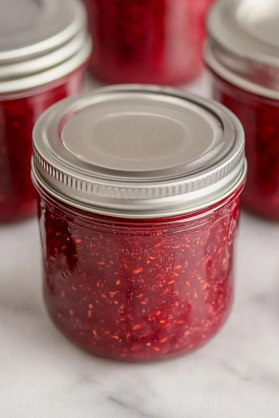 raspberry freezer jam