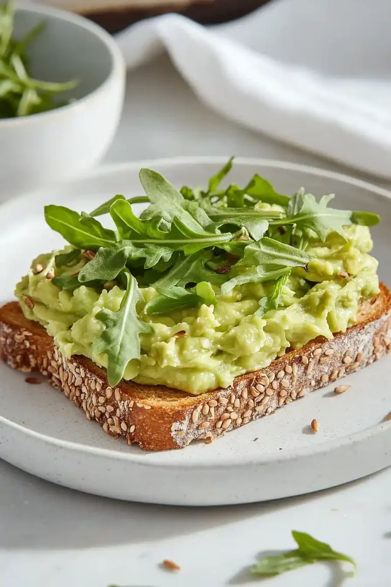 avocado arugula toast