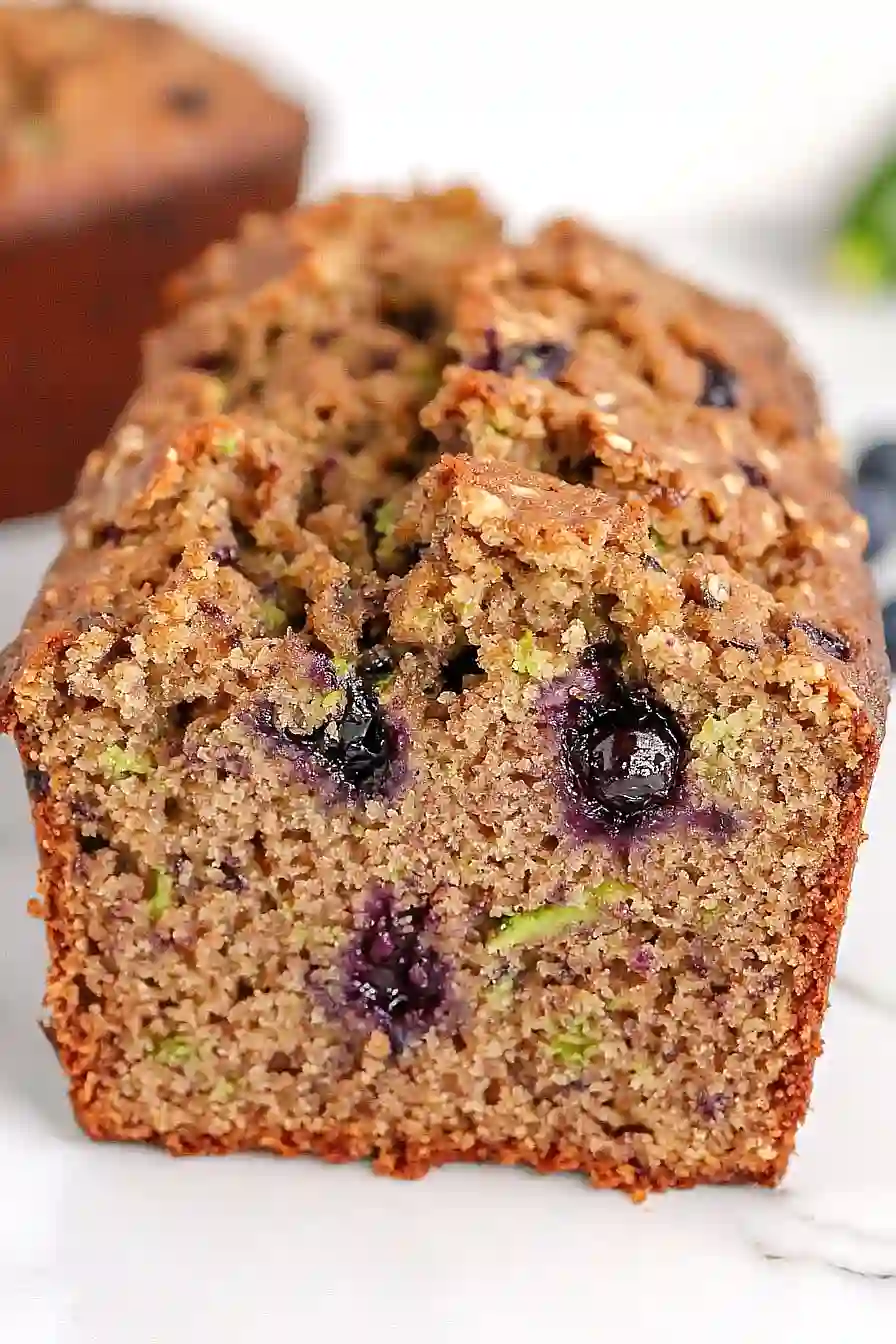 vegan zucchini blueberry bread 
