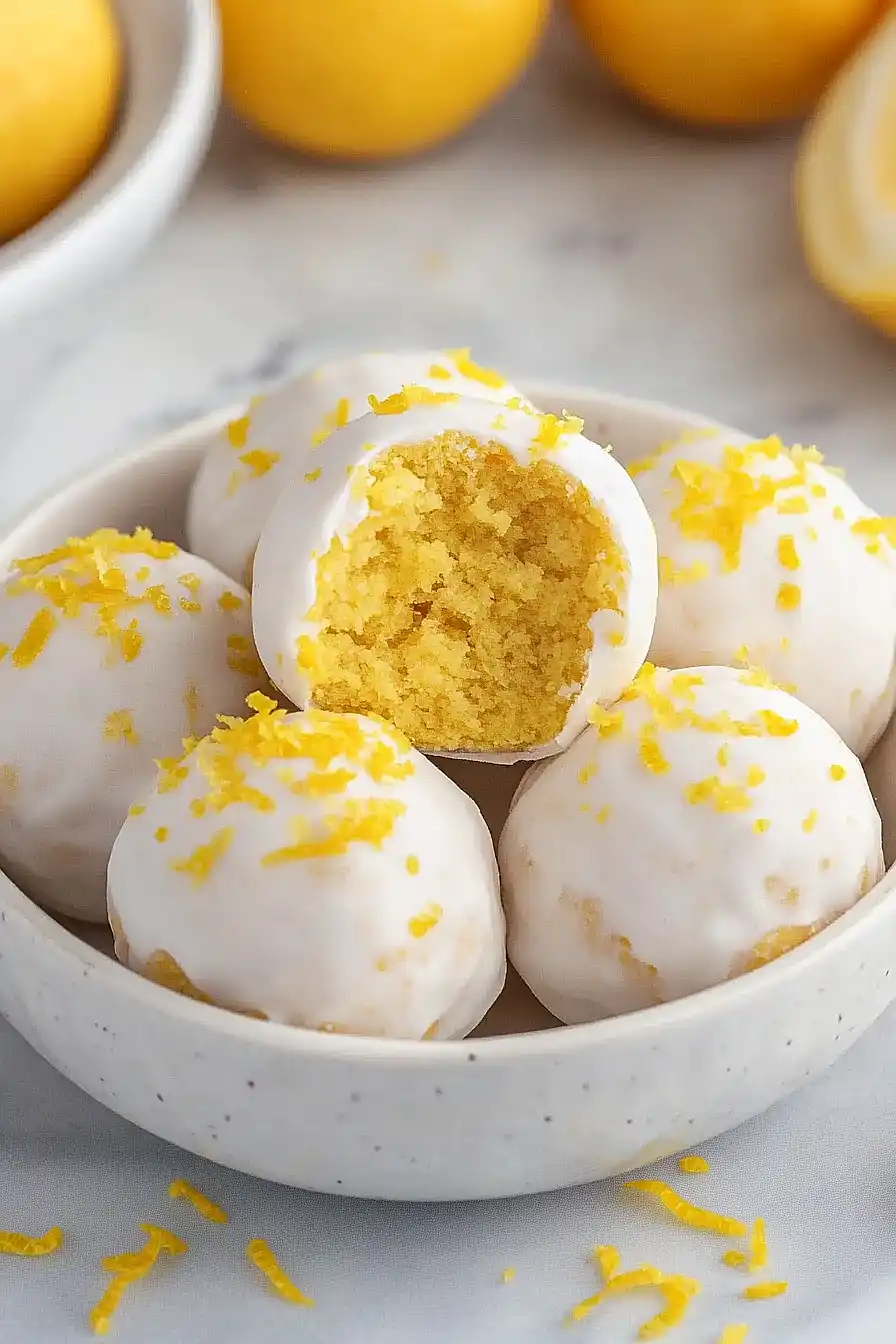 lemon cake balls