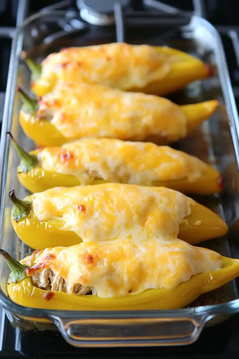 chicken stuffed banana peppers recipe
