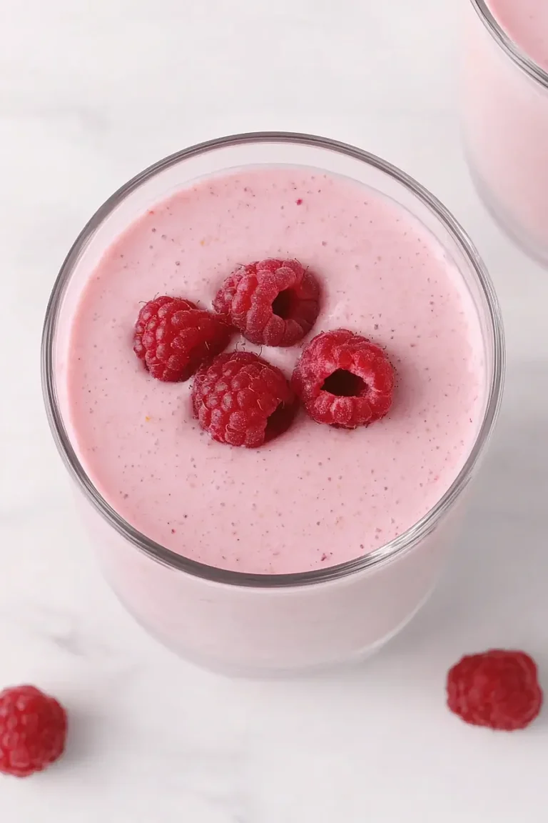 raspberry yogurt smoothie