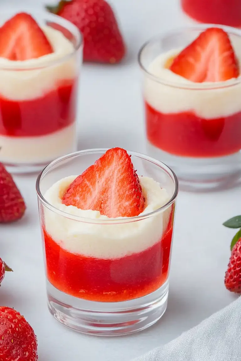 strawberry cheesecake jello shots