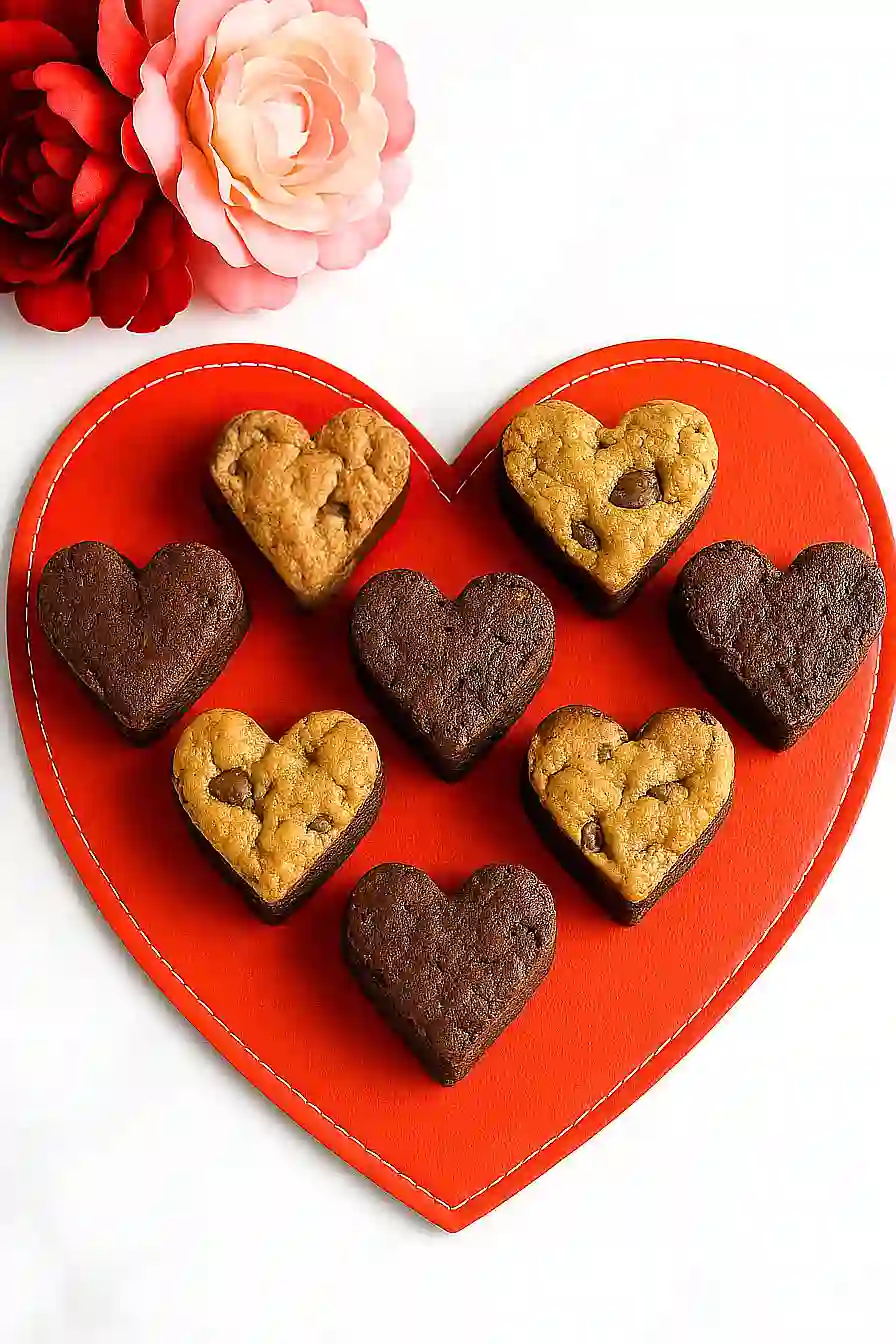 valentine's day brookies