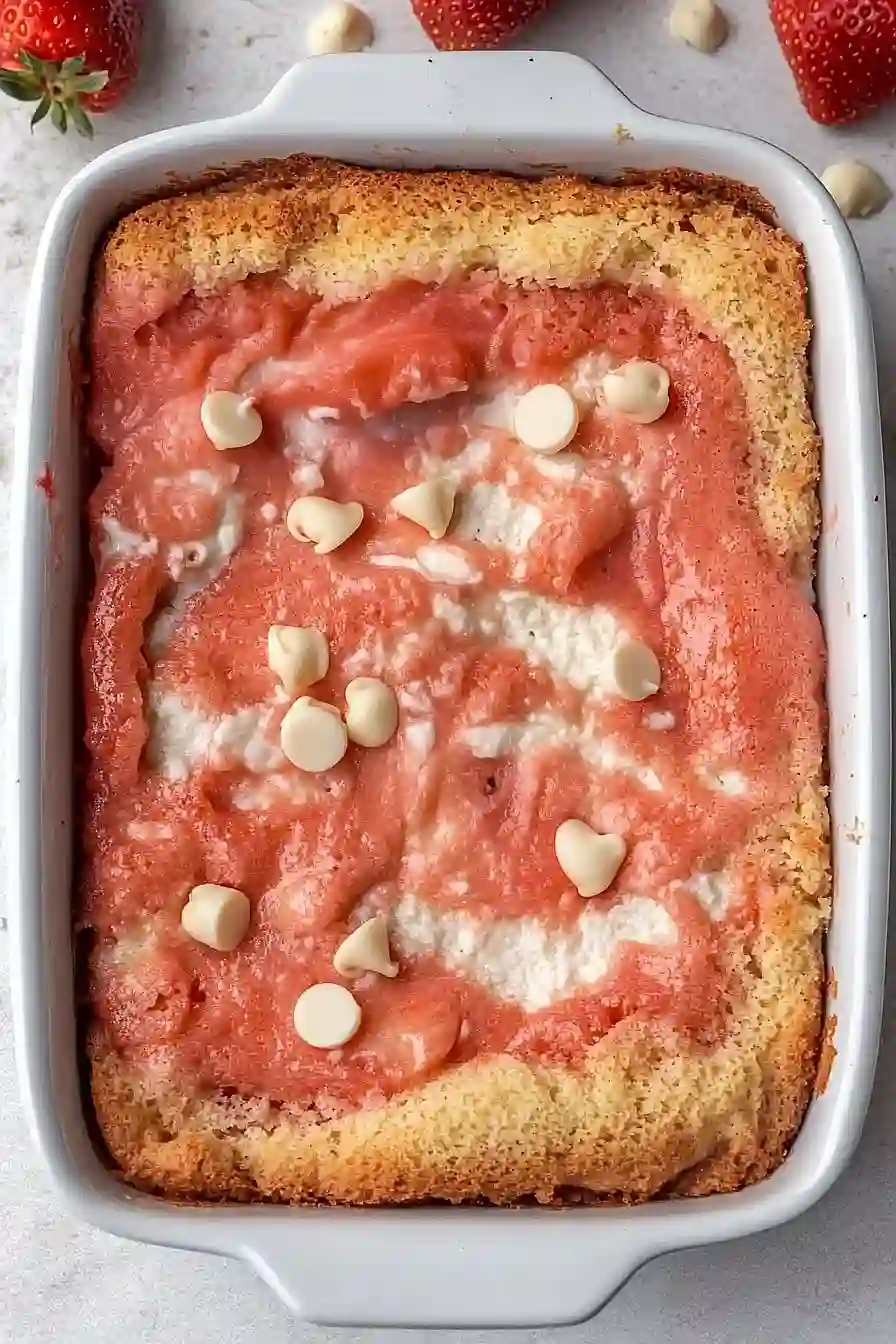 strawberry earthquake cake