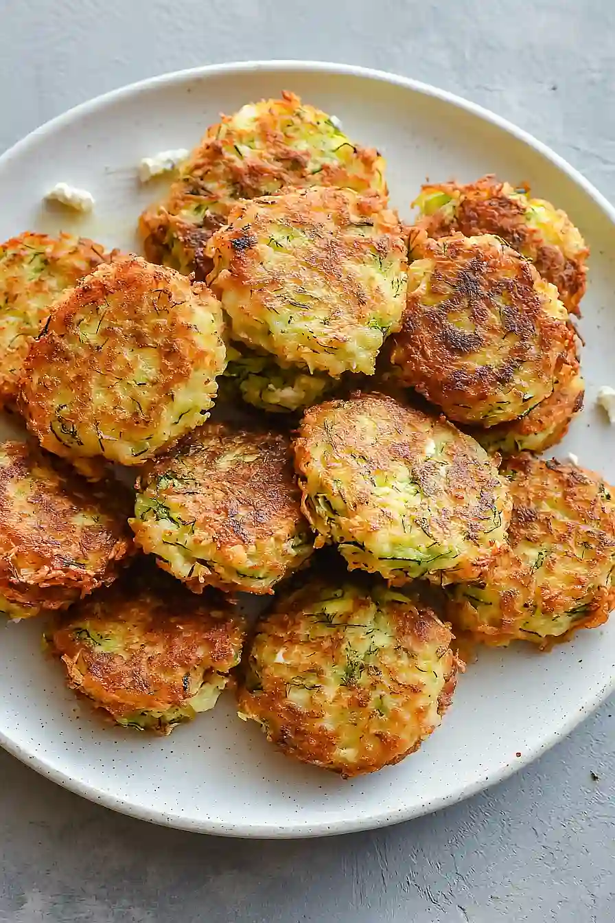 zucchini pancakes with feta