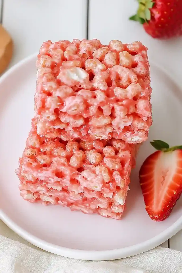 strawberry rice crispy treats