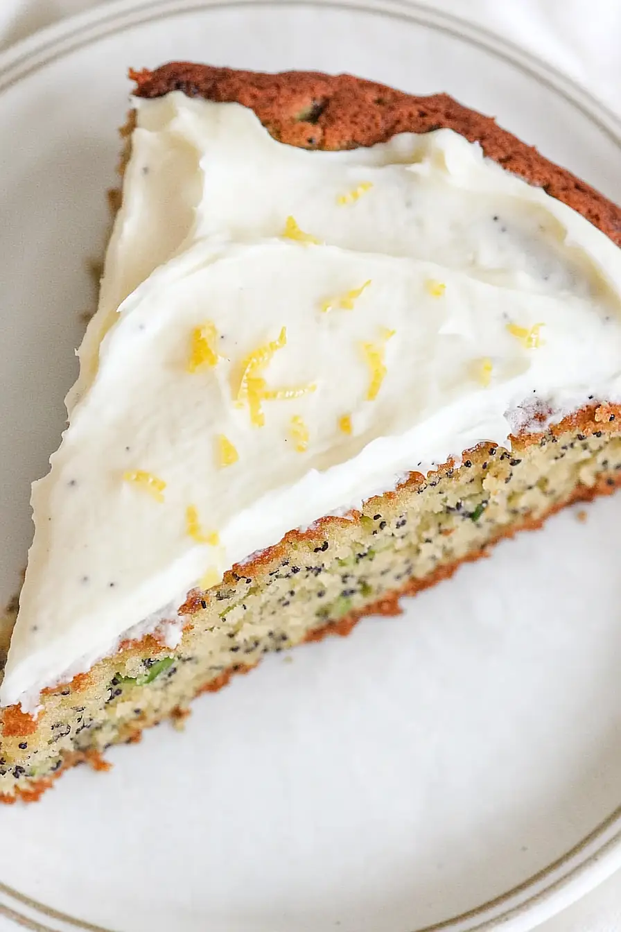 zucchini lemon poppy seed cake