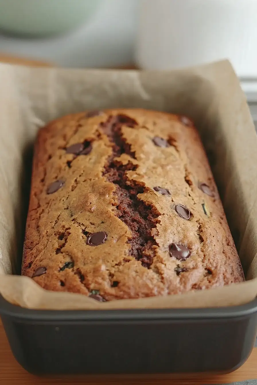 sourdough discard chocolate zucchini bread