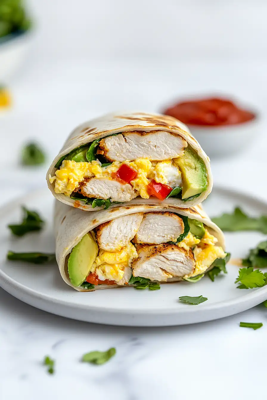 chicken breakfast wraps