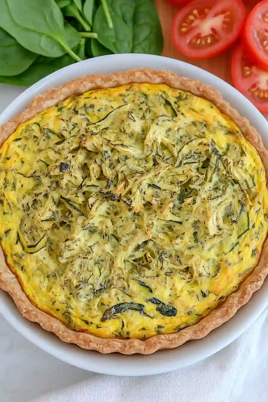 vegan zucchini quiche