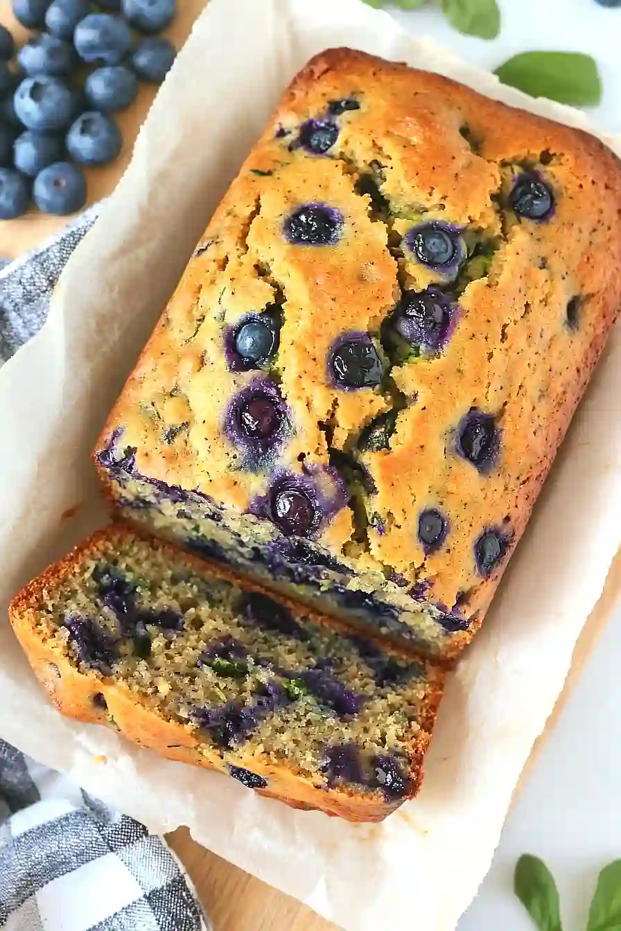 blueberry zucchini bread with greek yogurt