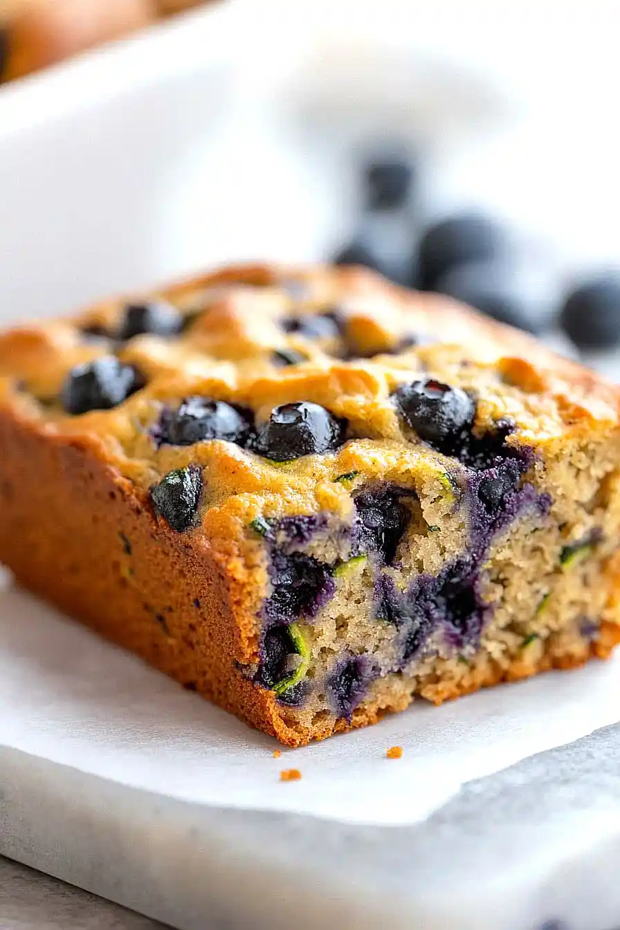 blueberry zucchini bread with greek yogurt