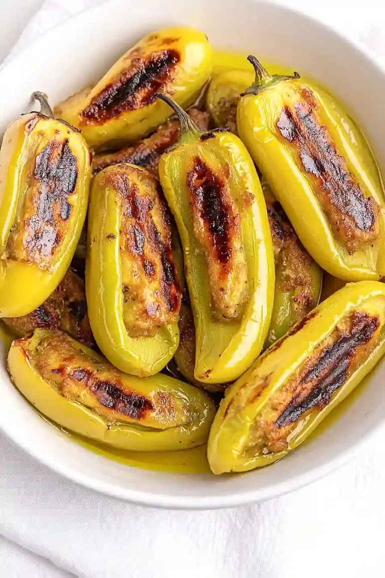 grilled stuffed banana peppers