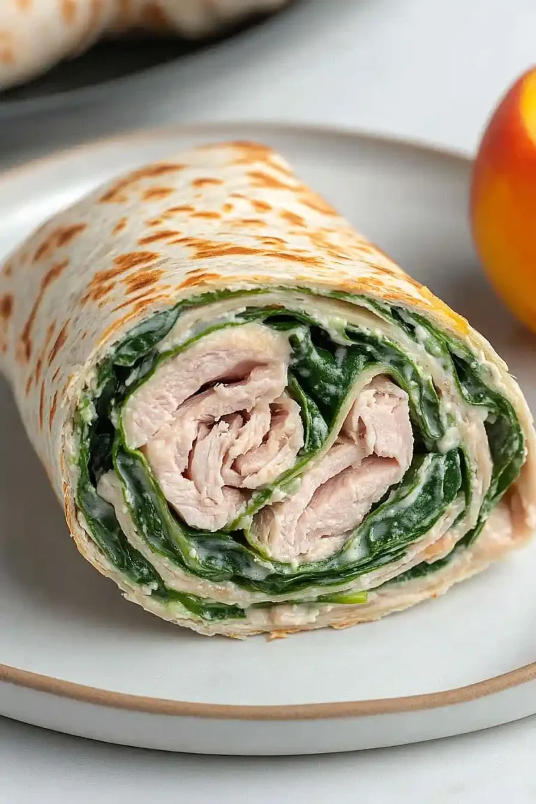 spinach turkey wrap