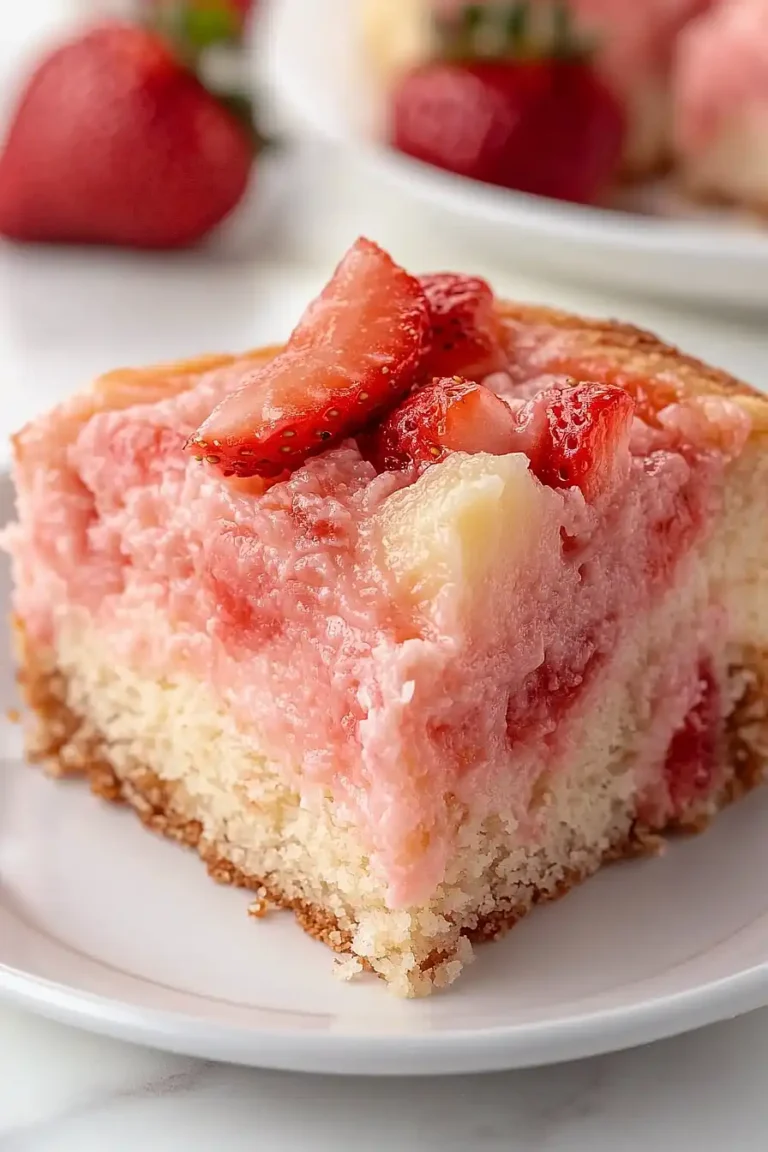 strawberry earthquake cake