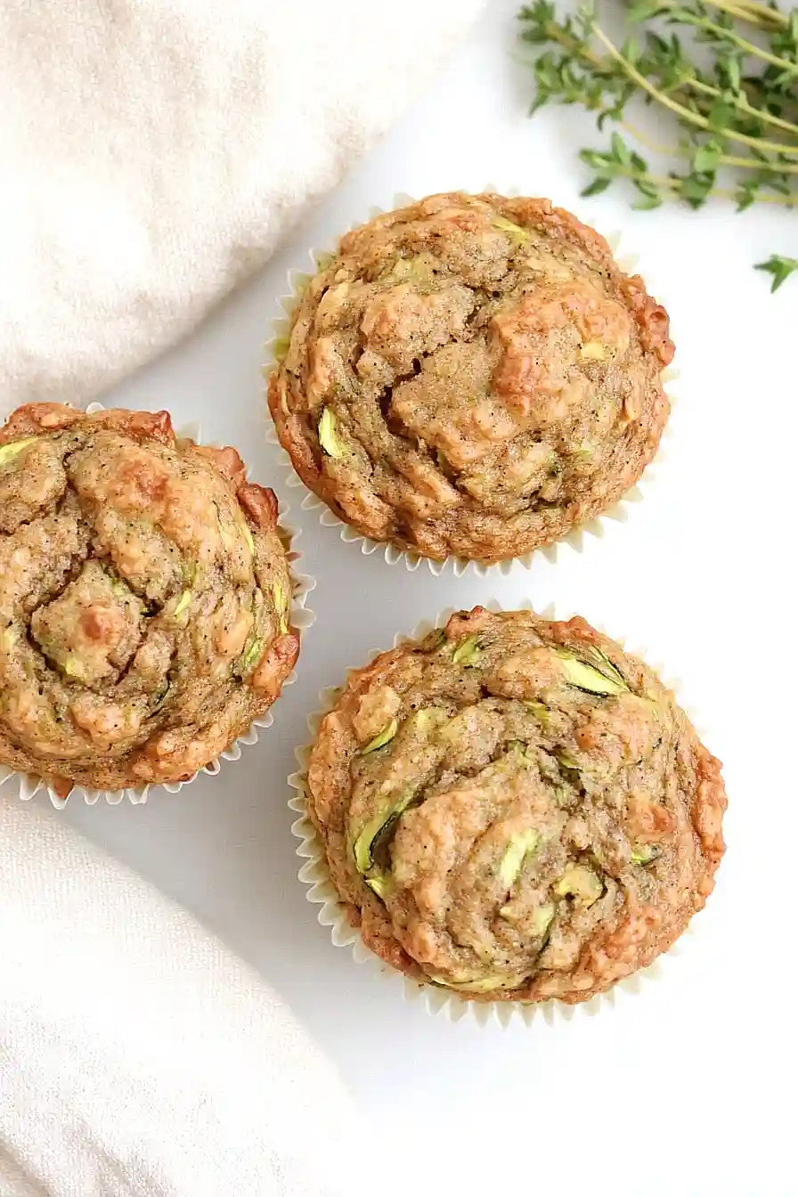 no sugar zucchini muffins