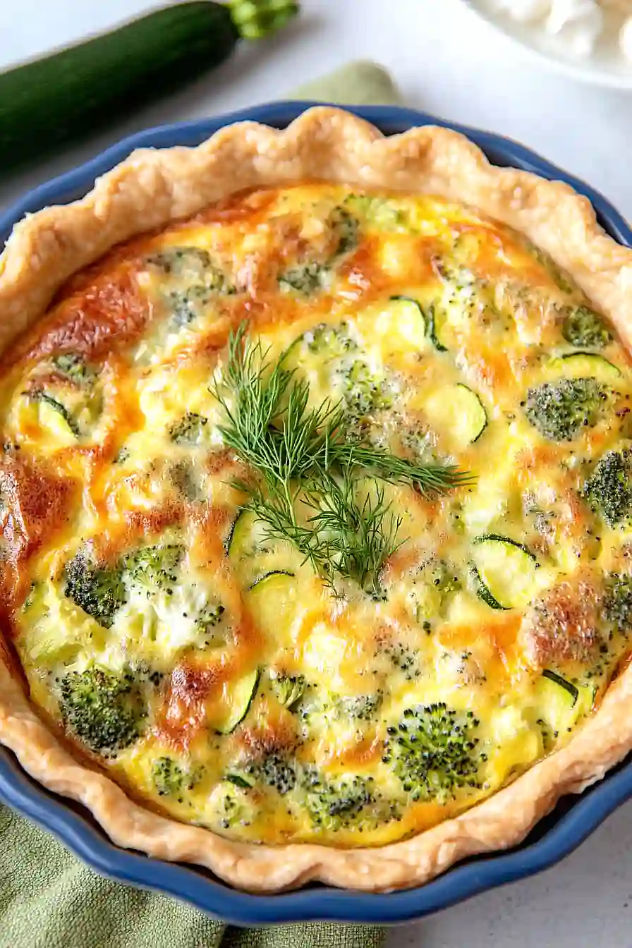 broccoli zucchini quiche