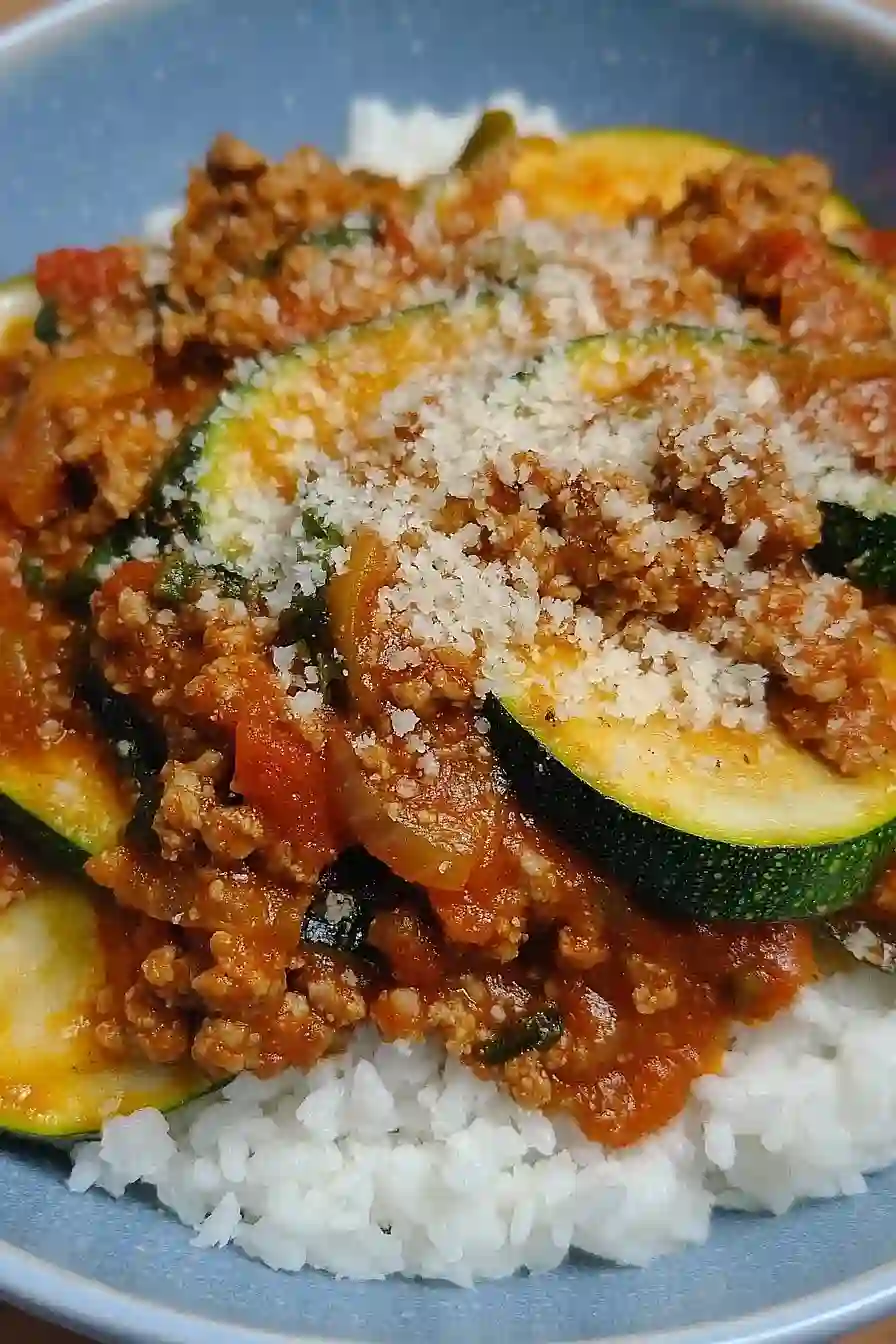 unstuffed zucchini boats