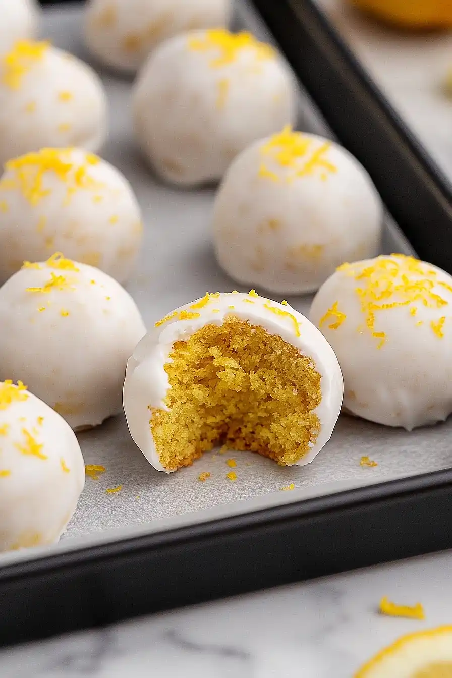 lemon cake balls
