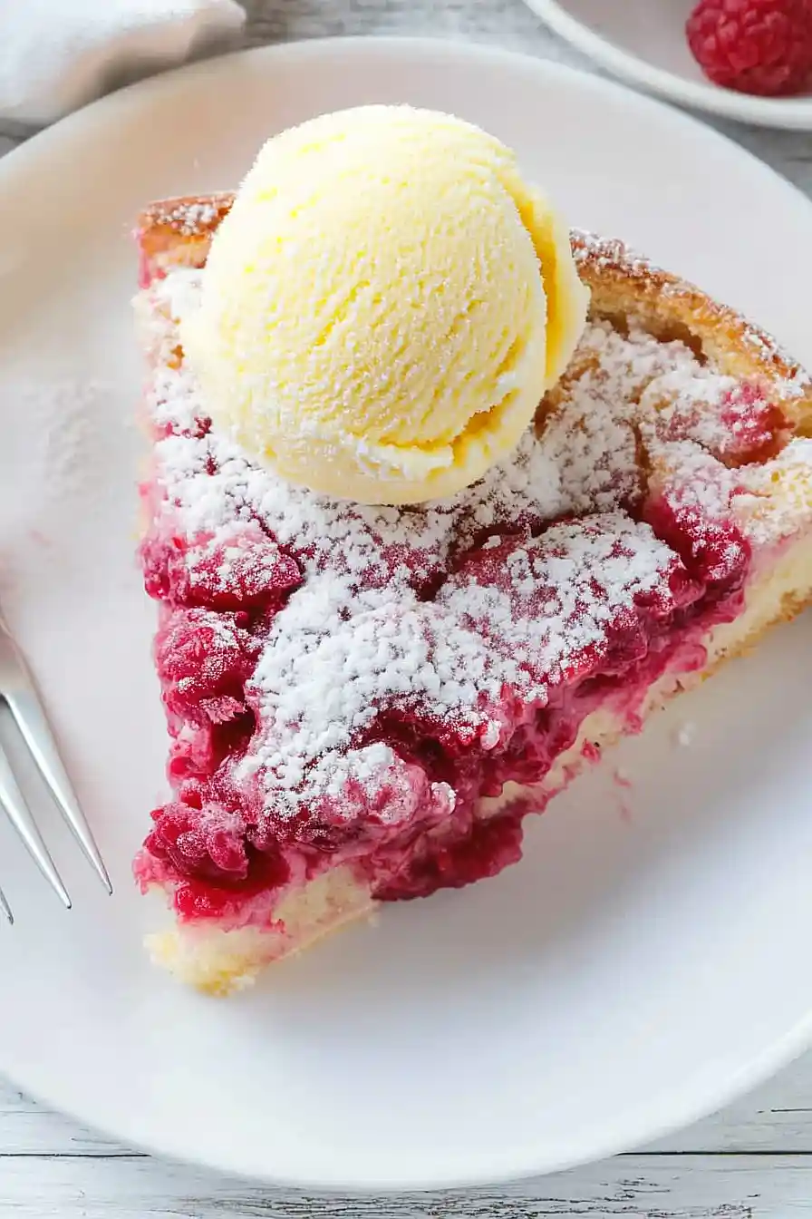 raspberry upside down cake