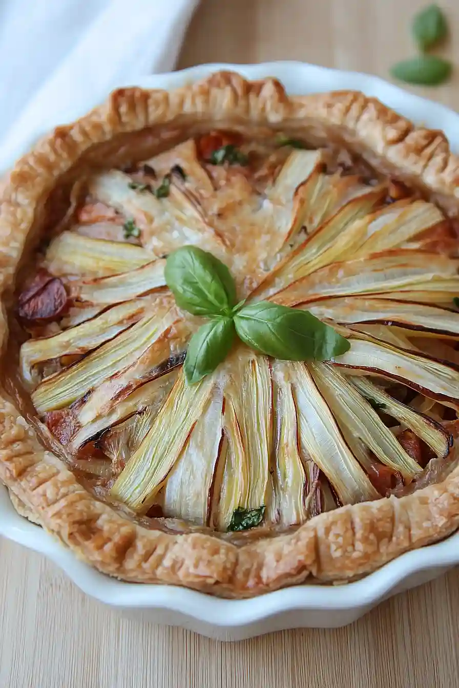 tomato leek pie