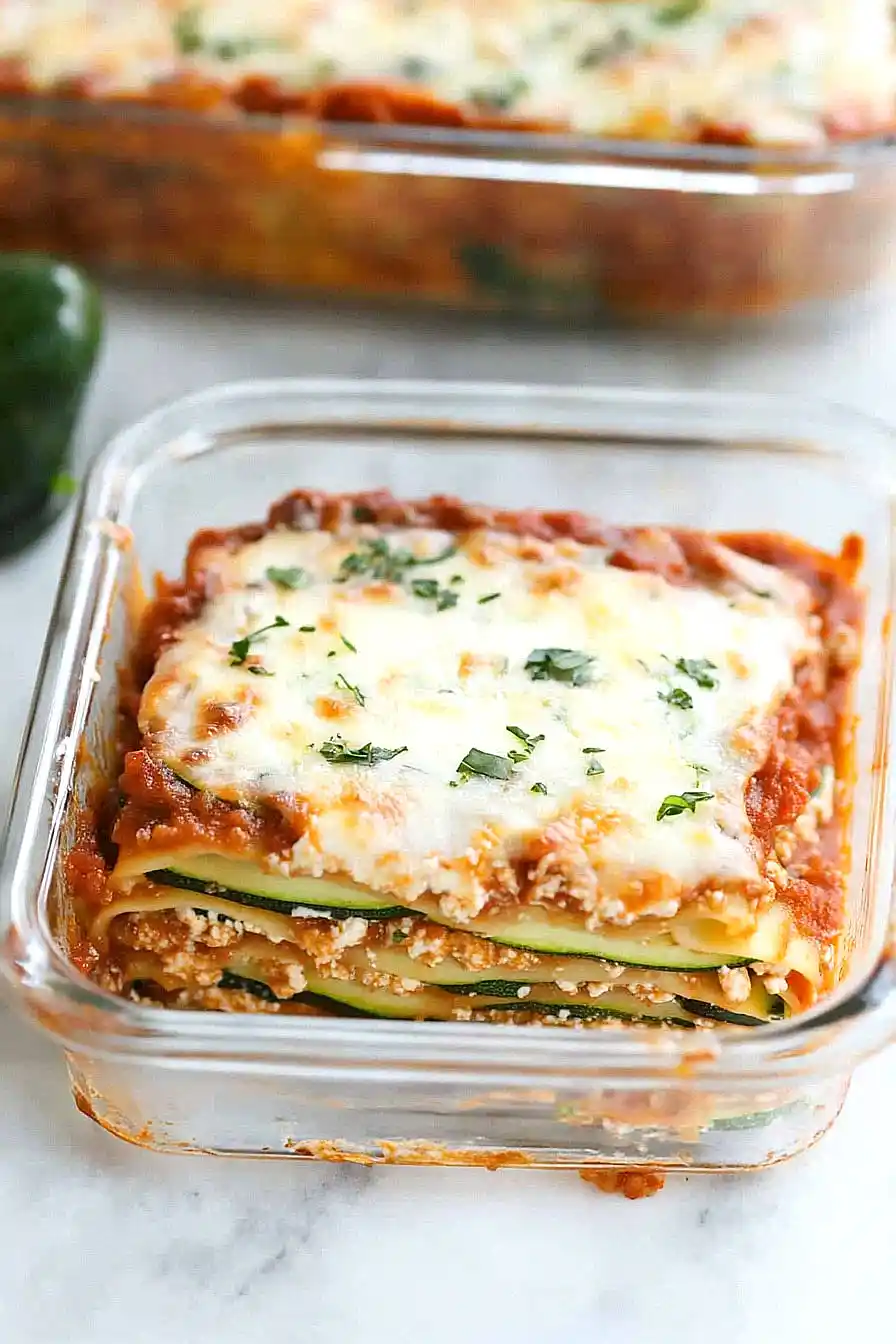 meal prep zucchini lasagna
