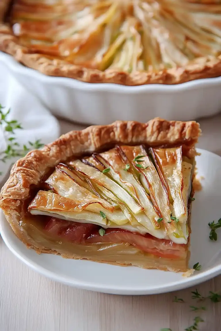 tomato leek pie