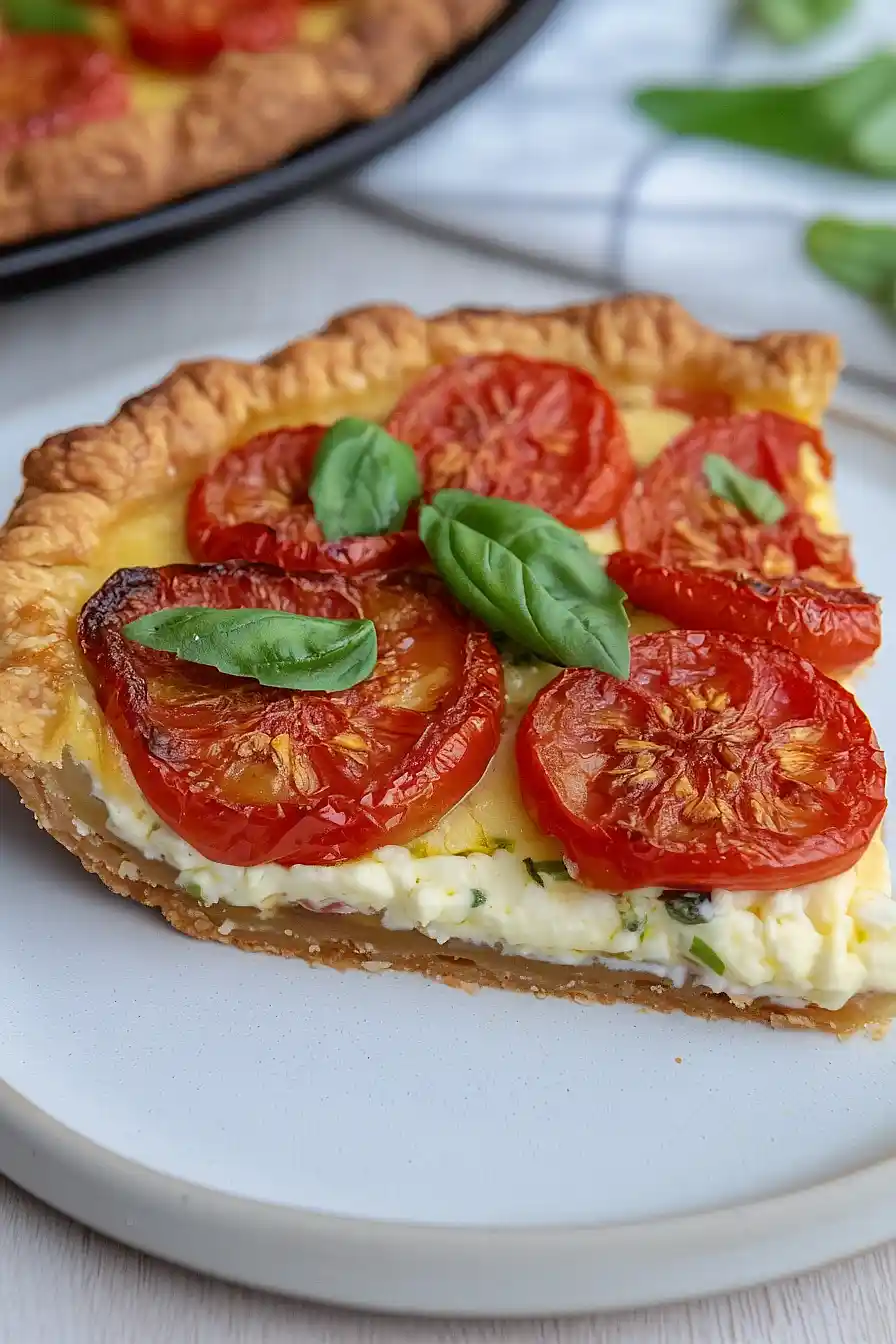 tomato pie with biscuit crust