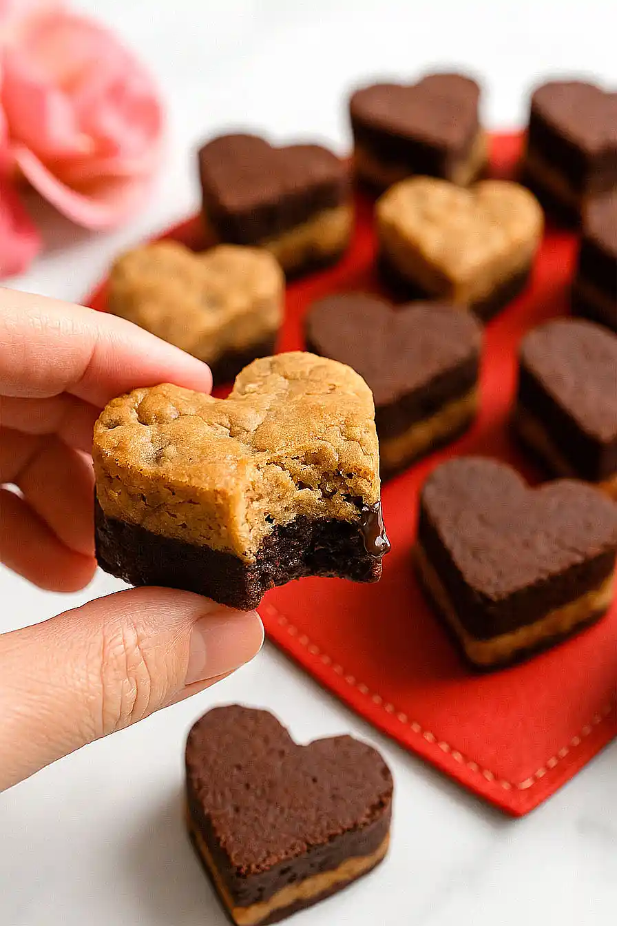 valentine's day brookies
