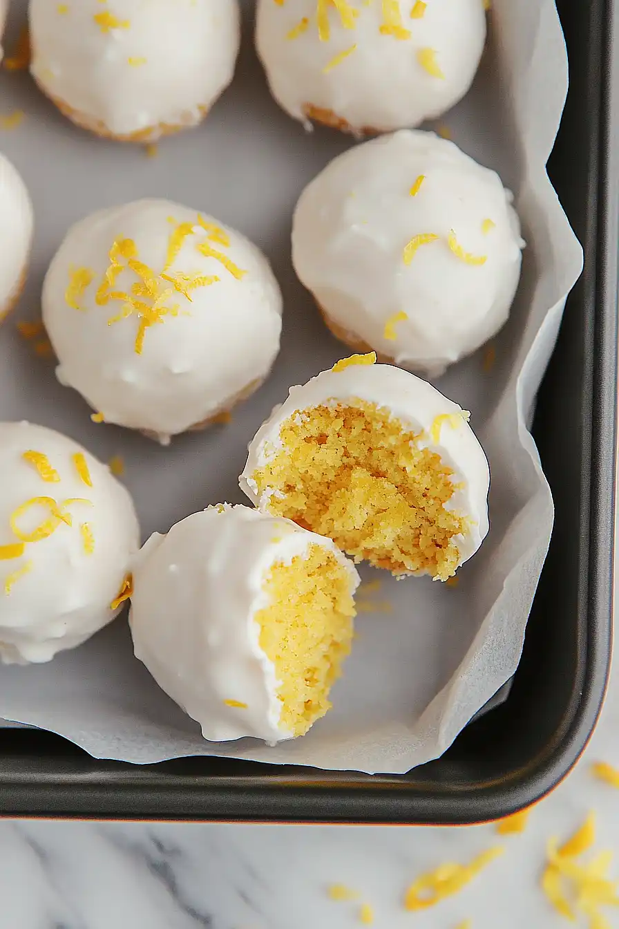 lemon cake balls