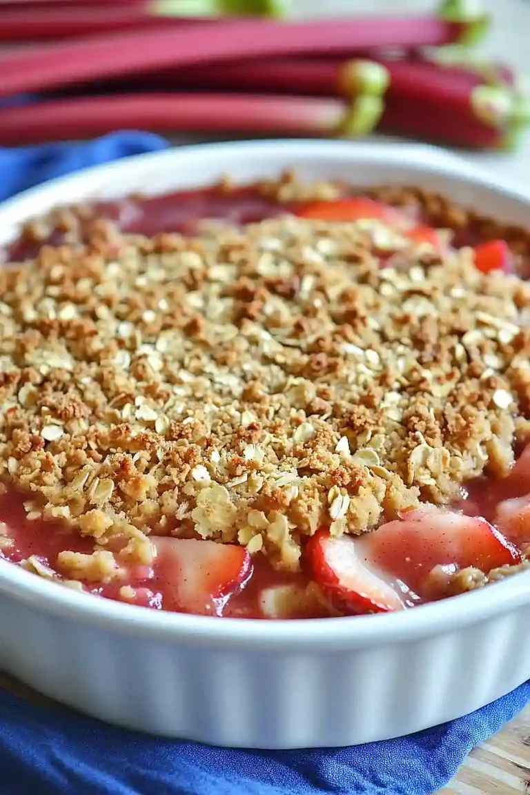 strawberry rhubarb crisp