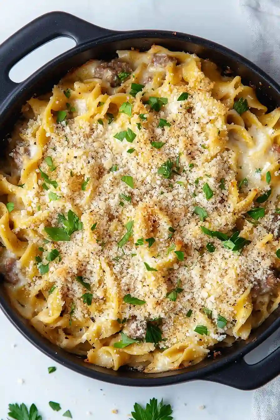 pork sausage noodles
