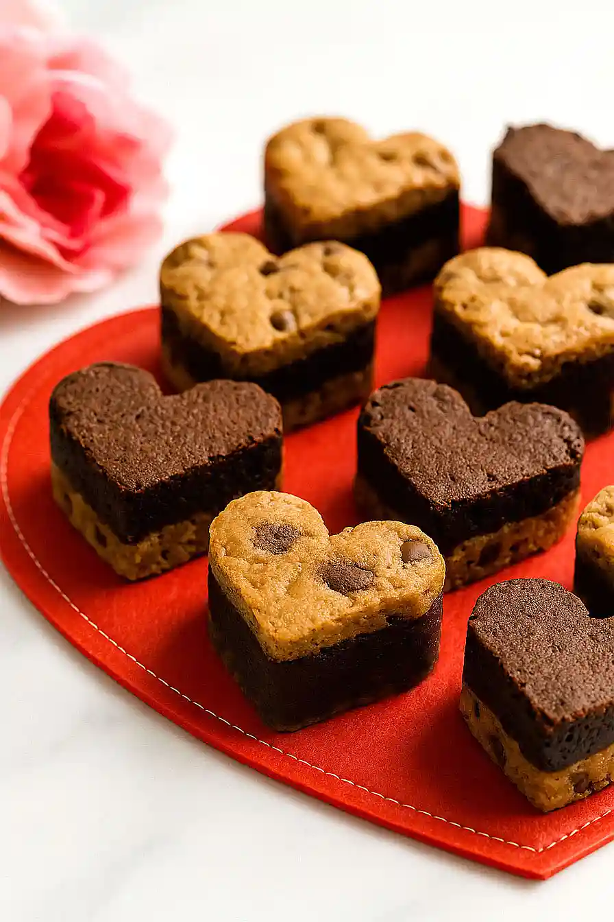 valentine's day brookies