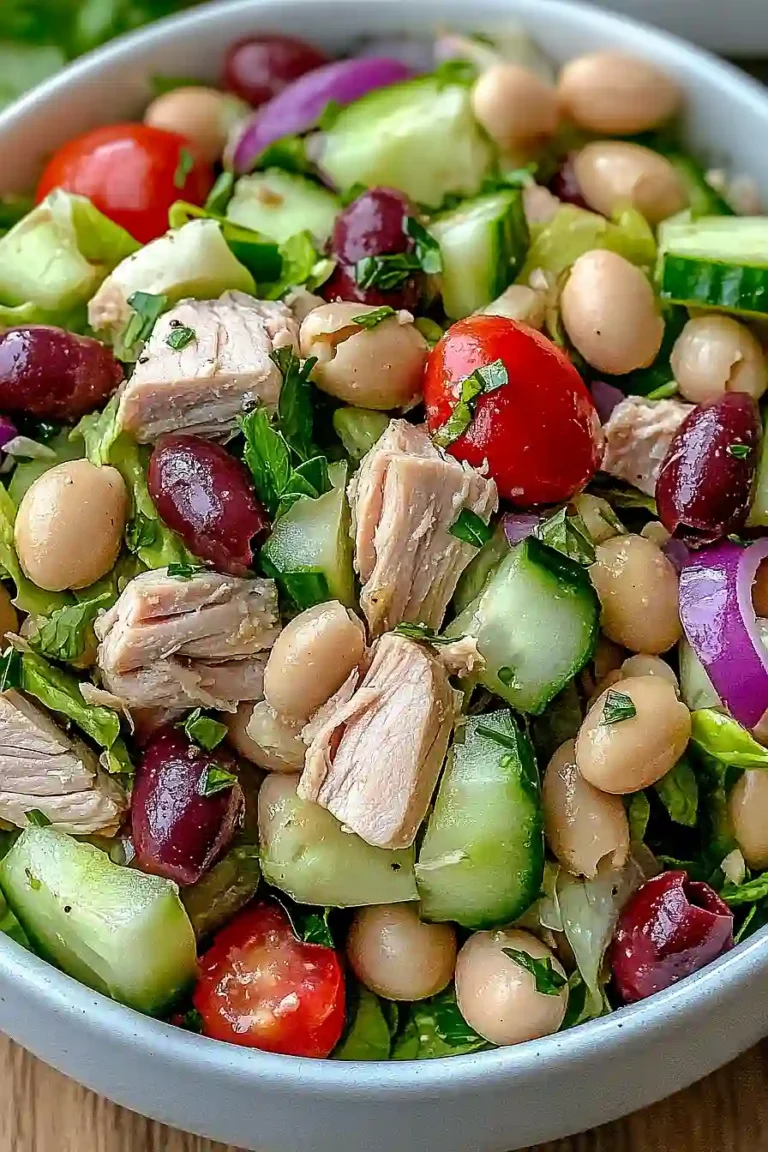 mediterranean white bean and tuna salad