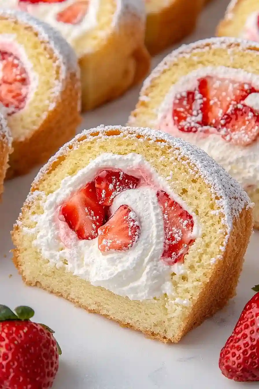 strawberry roll cake