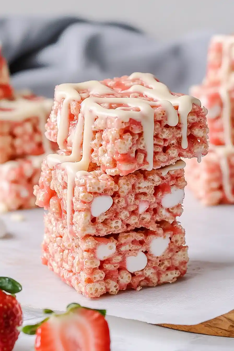 strawberry rice crispy treats