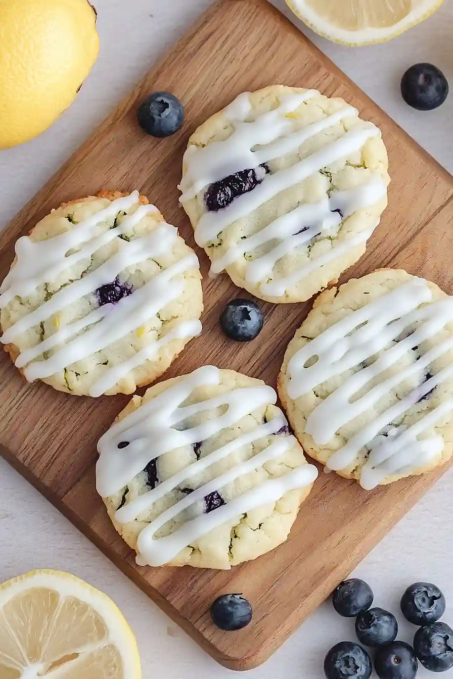 lemon blueberry zucchini cookies