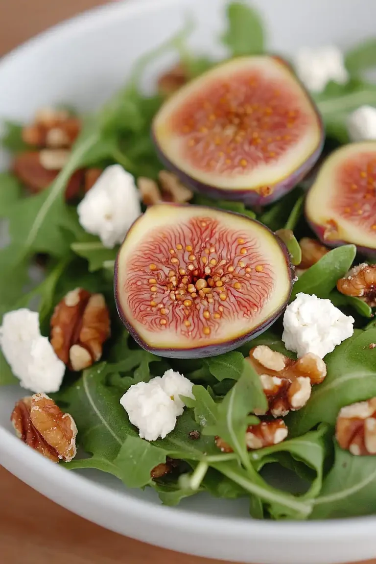 fig goat cheese walnut salad