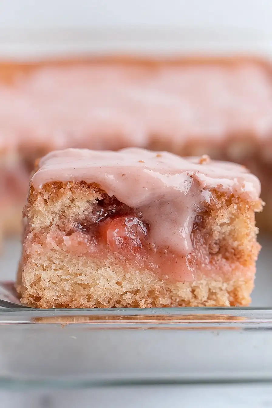 strawberry honeybun cake