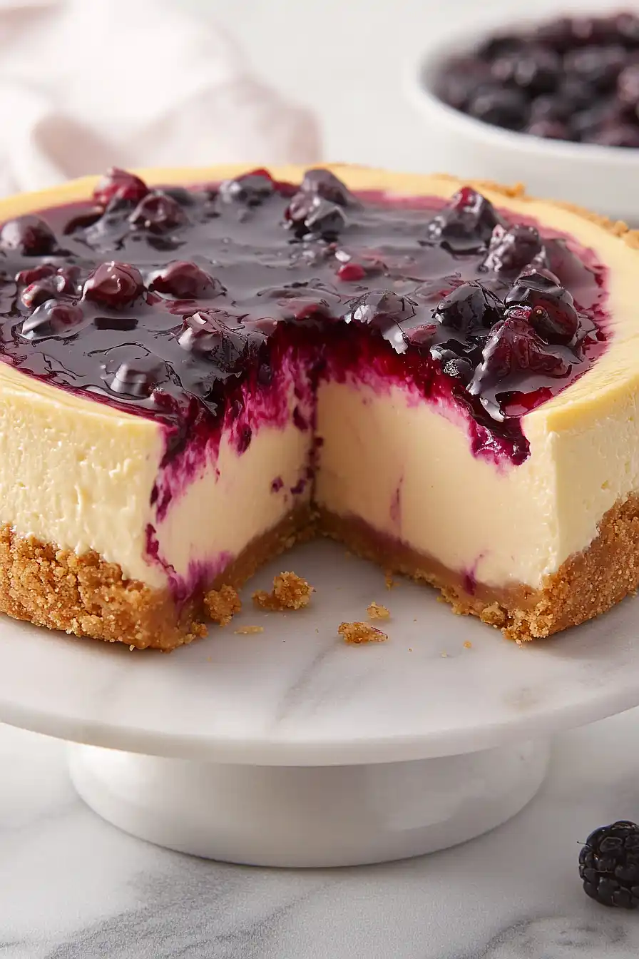 huckleberry cheesecake