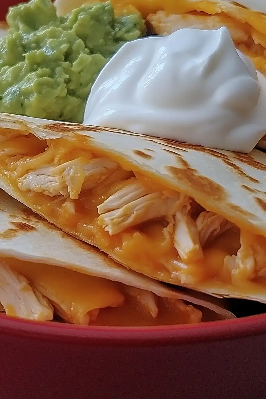 canned chicken quesadillas