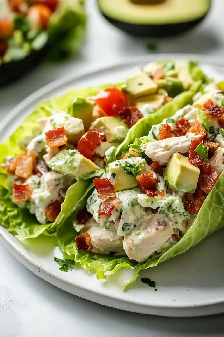blt chicken salad lettuce wraps