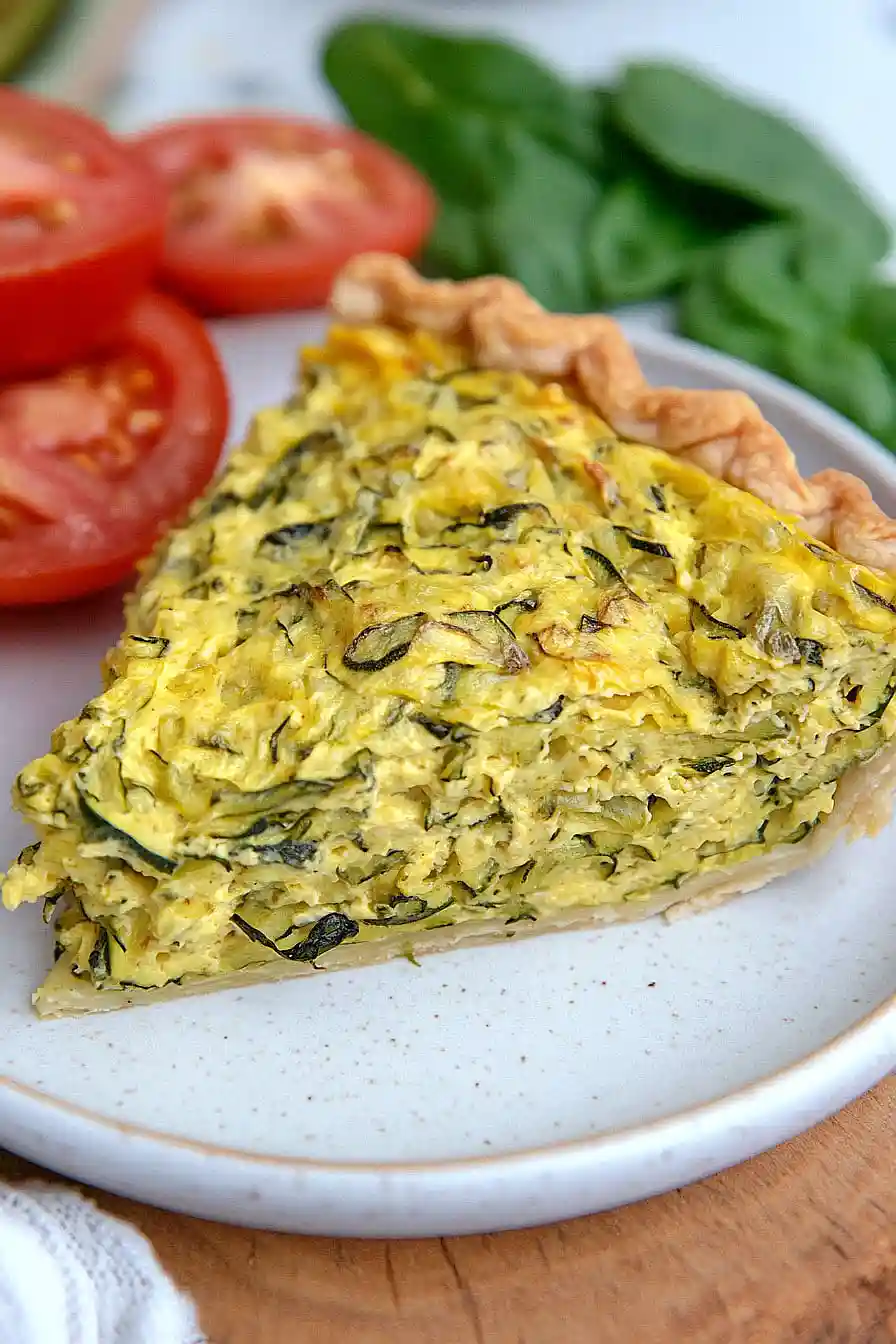 vegan zucchini quiche