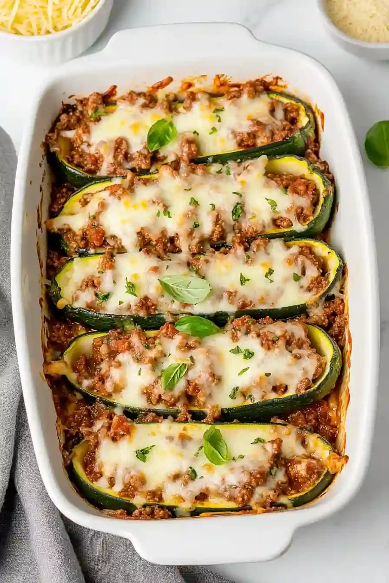lasagna zucchini boats
